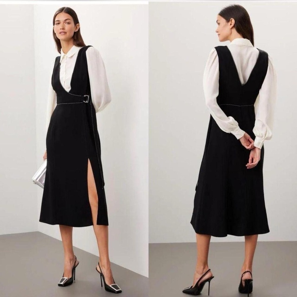 Cinq à Sept Black and White Maxi Dress